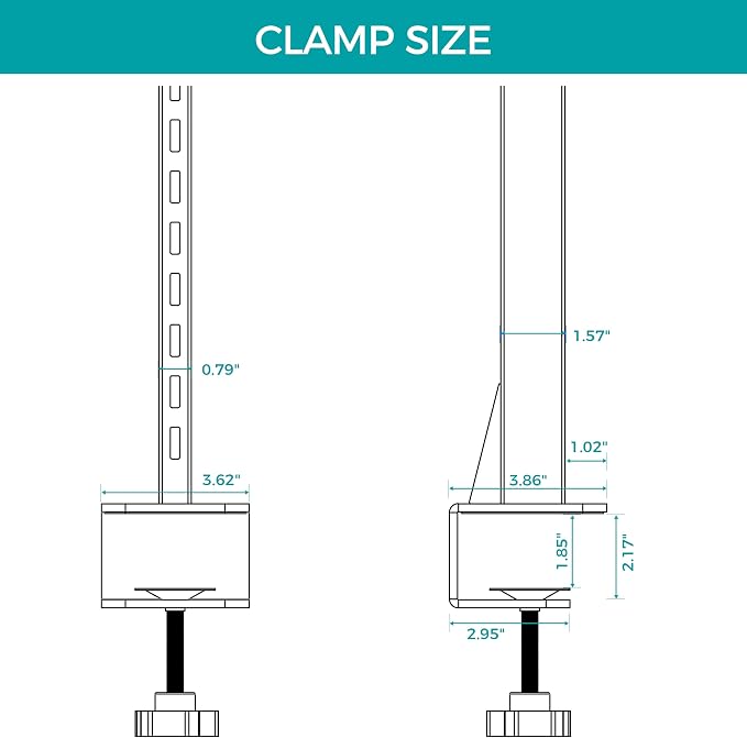 EUREKA ERGONOMIC Desk Pegboard Dual Monitor Stand 59x34 White | Large steel pegboard with dual monitor stands, LED lighting, privacy panel and modular accessories for gaming desks - Image 7