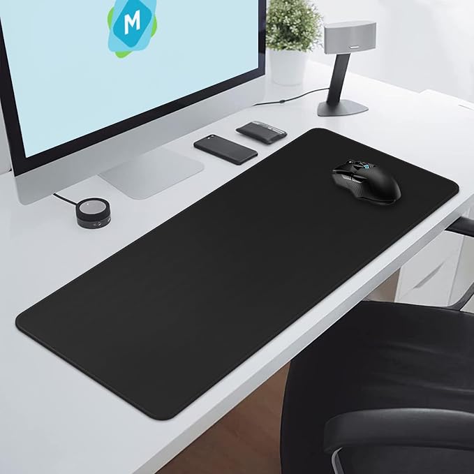 DIGSOM Gaming Mouse Pad Black Keyboard Pad 31.5 x 11.8in | XL Mouse mat, Smooth surface, Anti-slip rubber base, For keyboard and mouse, For home and office use - Image 4