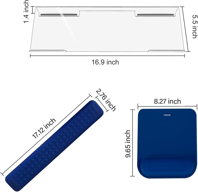 MOSISO Keyboard Stand&Wrist Rest Support for Keyboard &Mouse Pad Set - Image 6