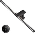 Quntis Monitor Light Bar with Remote, 20.1'' Dual Light Screen Light Bar, Sliding Weighted Clip Fit for All Screens, Adjustable Stepless Dimming, Eye Caring No Glare Gaming Work Desk Lamp, Gray by Quntis