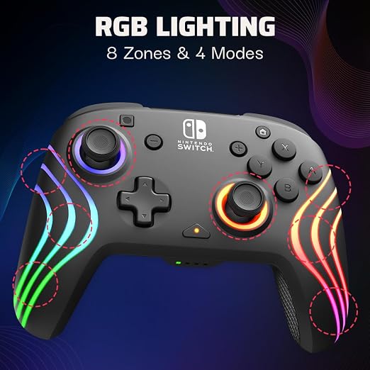 PDP Afterglow Wave Wireless RGB Gaming Controller for Nintendo Switch 2 - Image 2