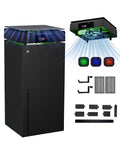 DEPGI Cooling Fan for Xbox Series x, Featuring Automatic Fan Speed Adjustment Based on Temperature, LED Display Screen, Low Noise, Easy Installation, 3 speeds, with RGB LED by DEPGI
