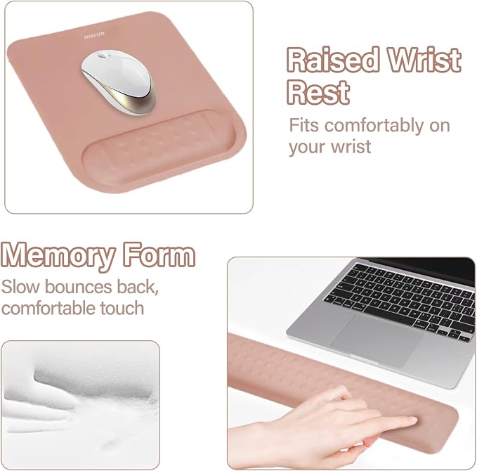 MOSISO Keyboard Stand&Wrist Rest Support for Keyboard &Mouse Pad Set - Image 7