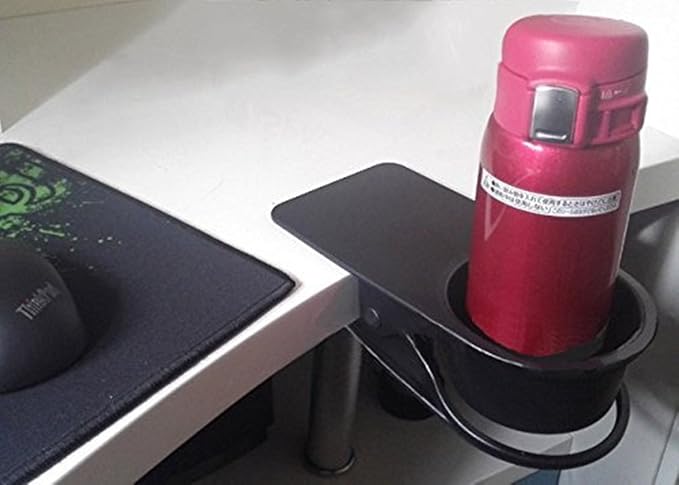Drink Cup Holder Clip Home Office Table Desk Side Huge Clip Water Drink Beverage Soda Coffee Mug Holder Cup Saucer Clip Design - Image 7