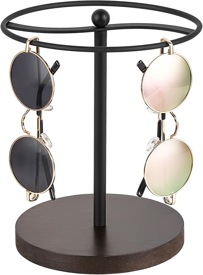 Mkono Sunglasses Organizer, Metal Glass Holder Storage Stand Display 1 Pack by Mkono