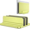 OMOTON Dual Vertical Desk Laptop Stand Holder, Fits MacBook Air/Pro, Citron by OMOTON