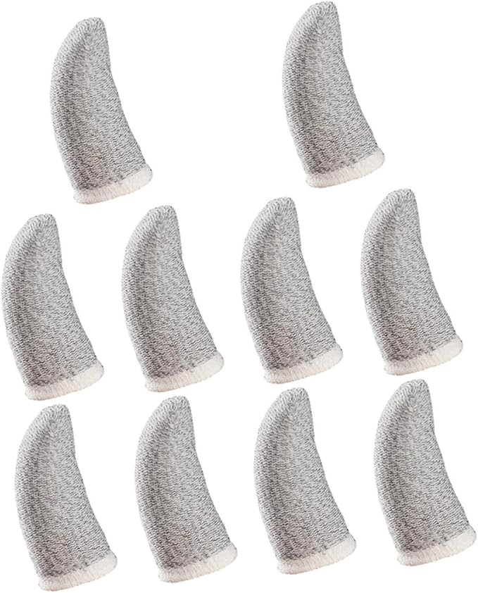 10pcs Upgrade Your Gaming Experience Breathable Finger Cots Thumbs Ban Sweat Hand Finger Sleeve Game Props Protectors Wear-Resistant Props by WOFASHPURET