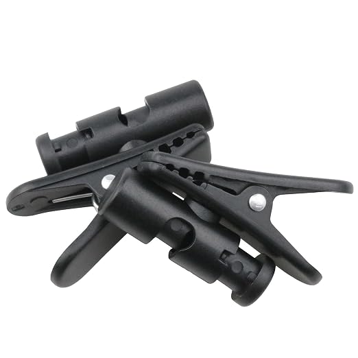 Haidong Clips for Earphone Wire Headphone Clip Rotate Earphone Cable Clothing Clip Compatible with No. 2，No. 4mm Cable Suitable for Mobile Phone headsets, intercom headsets, etc. -5PCS - Image 4