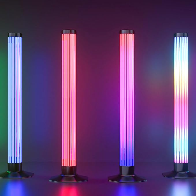 MIHEAL 360° RGB Light Bars LED TV Backlight with DIY Music Sync Modes Smart Bluetooth Control, 8 Scene Modes Color Light Bar for Room Decoration, Gaming, PC, TV … - Image 4