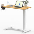 FLEXISPOT 28" Mobile Standing Desk Pneumatic Lift Computer Workstations by Unknown
