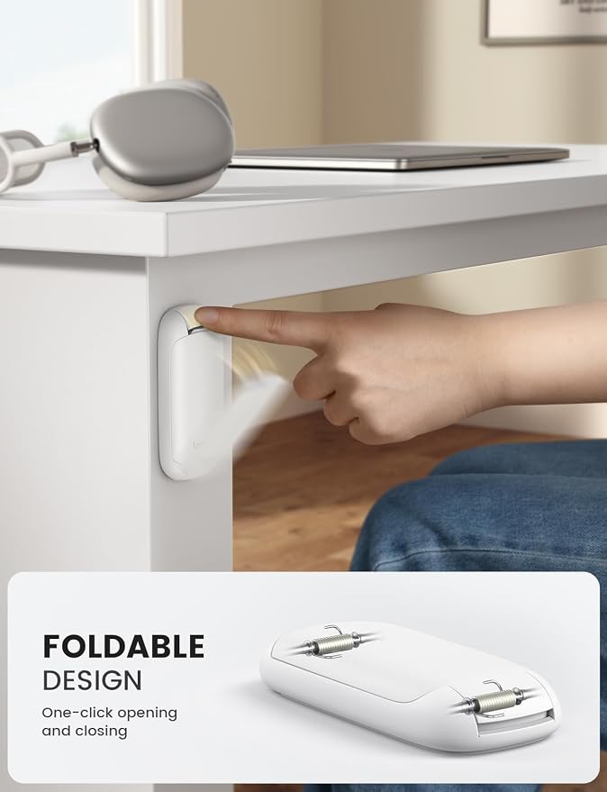 Lamicall Headphone Stand, Sticky Headset Holder, Foldable Headphone Holder - Image 2