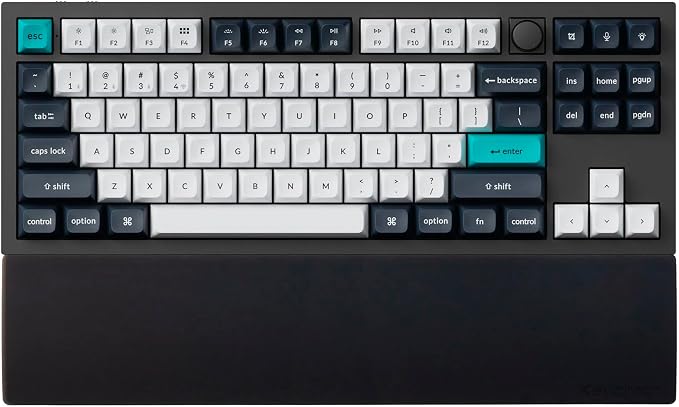 Ergonomic Silicone Wrist Rest for Keychron Q3 / Q3 Max / V3 / V3 Max / C3 Pro,14.37" Honeycomb Non-Slip Palm Rest, 80% TKL Mechanical Keyboards with Typing Pain Relief - Image 3