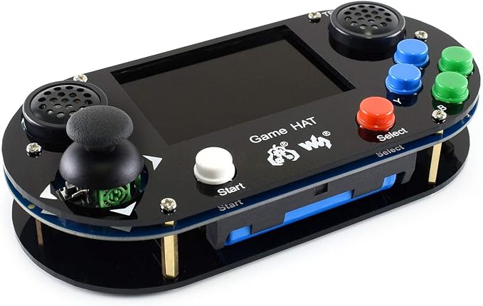 Waveshare Game HAT, Compatible with Raspberry Pi 4B/3B/3B+/Zero/Zero W/Zero WH, Retro Gaming Console wth 3.5inch IPS Screen, Joystick, and Buttons, 480×320, Onboard Speaker and Earphone Jack - Image 7