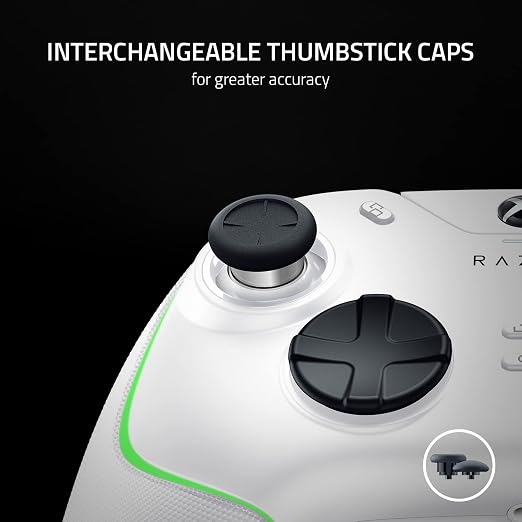 Razer Wolverine V2 Chroma Wired Gaming Pro Controller for Xbox Series X|S, Xbox One, PC: RGB Lighting - Remappable Buttons & Triggers - Mecha-Tactile Buttons & D-Pad - Trigger Stop-Switches - White - Image 5