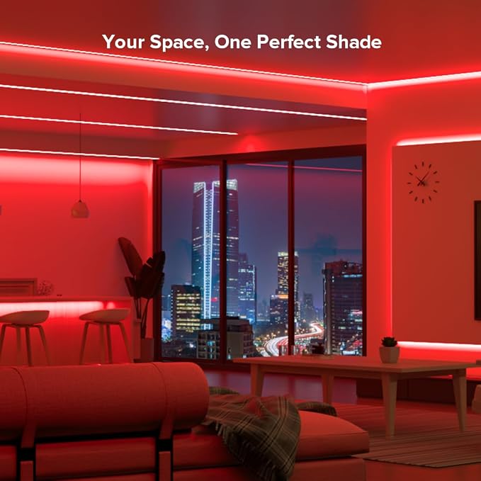 BTF-LIGHTING 5V USB COB LED Strip Lights 9.8FT Red Color for TV - Image 4