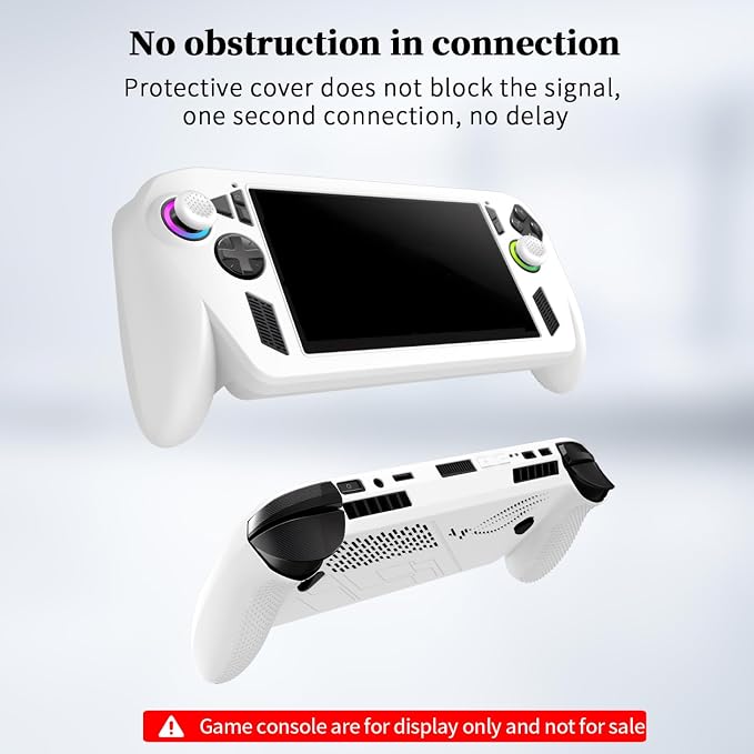 Silicone Protective Cover for ROG Ally X Portable Console Ergonomic Anti-Drop,Scratch Resistant Protective Cover Stand for ROG Ally X Gaming Gear - Image 9
