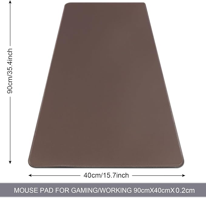 XXL Gaming Mouse Pad 35.4x15.7 Professional Large Mouse Pad & Computer Game Mouse Mat-90x40 Chocolateus - Image 2
