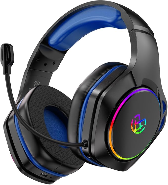 Tatybo Wireless Gaming Headset for PS5 PC, Dual Mode, Low Latency, Blue by Tatybo