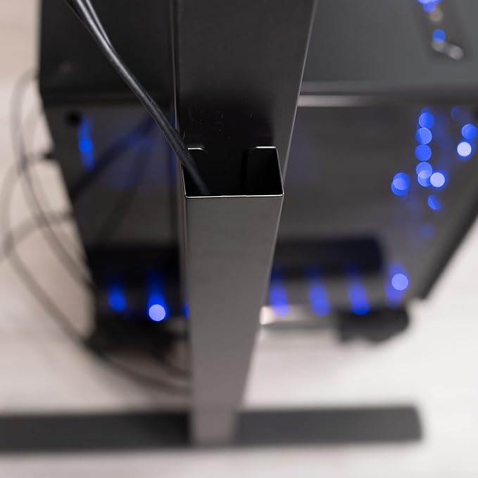 VIVO Black 14 inch Cable Management Channel for Desk Leg, DESK-AC01-1MB - Image 6