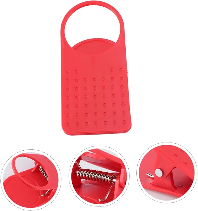 STOBAZA 3pcs Plastic Clip Table Cup Holder Clamp Random Drink Holder for Office Home Restaurant Fits Standard Cups and Cans - Image 4