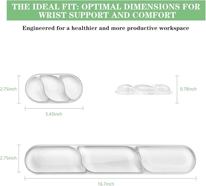 Gel Wrist Rest for Keyboard and Mouse Pad Set - Image 6