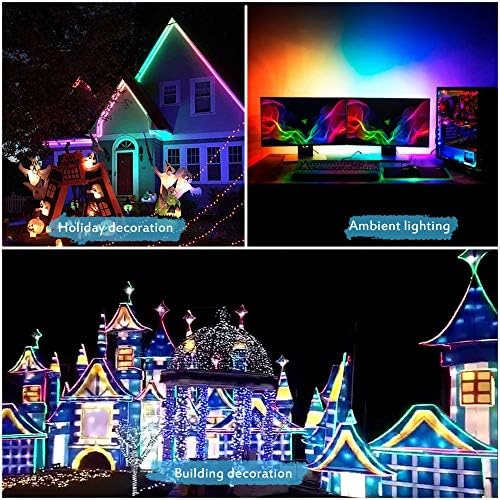 ALITOVE WS2811 12V RGB IC Addressable LED Strip Lights 16.4ft 300LEDs IP65 - Image 6