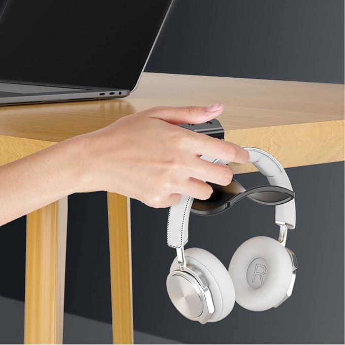 2-Pack Never Fall Headphone Hook Hanger Wall Mount Headset Holder | Stand fixted with screws for airpods max sennheiser sony bose beats akg - Image 4