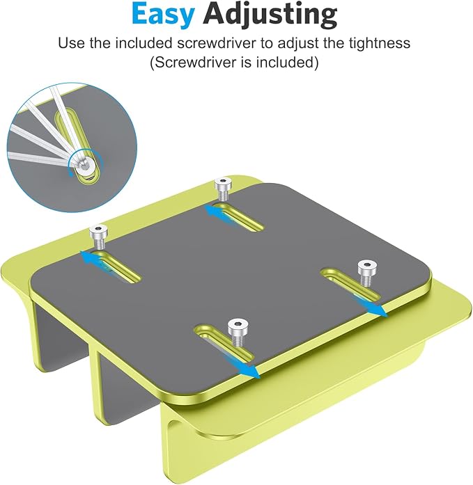 OMOTON Dual Vertical Desk Laptop Stand Holder, Fits MacBook Air/Pro, Citron - Image 5