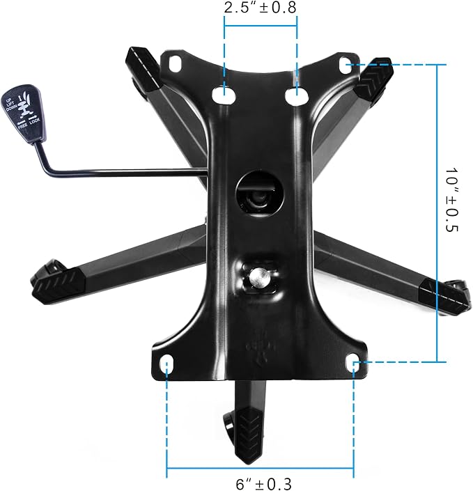 Frassie 28" Gaming Chair Base Replacement Set with Plate, Cylinder, Wheels | Heavy Duty Nylon Gamer Chair Base Replace Kit with 5 Casters Black - Image 3