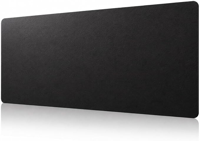 KTRIO Large Gaming Mouse Pad Desk Mat for Gamer, 31.5" x 11.8", Black PU | Extended Size Design, Premium PU Leather Surface, Non-Slip, Durable Construction, Water-Resistant Surface by KTRIO