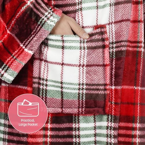 Catalonia Wearable Blanket with Sleeves for Women & Men, Fleece Wrap Throw - Image 5