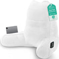 Sasttie Reading Pillow for Bed, Back Pillow for Sitting Up, White by SASTTIE