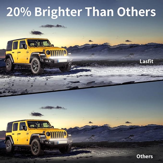 LASFIT 32 inch LED Light Bar Slim Single Row LED Bar Spot Flood Combo 6000K - Image 5