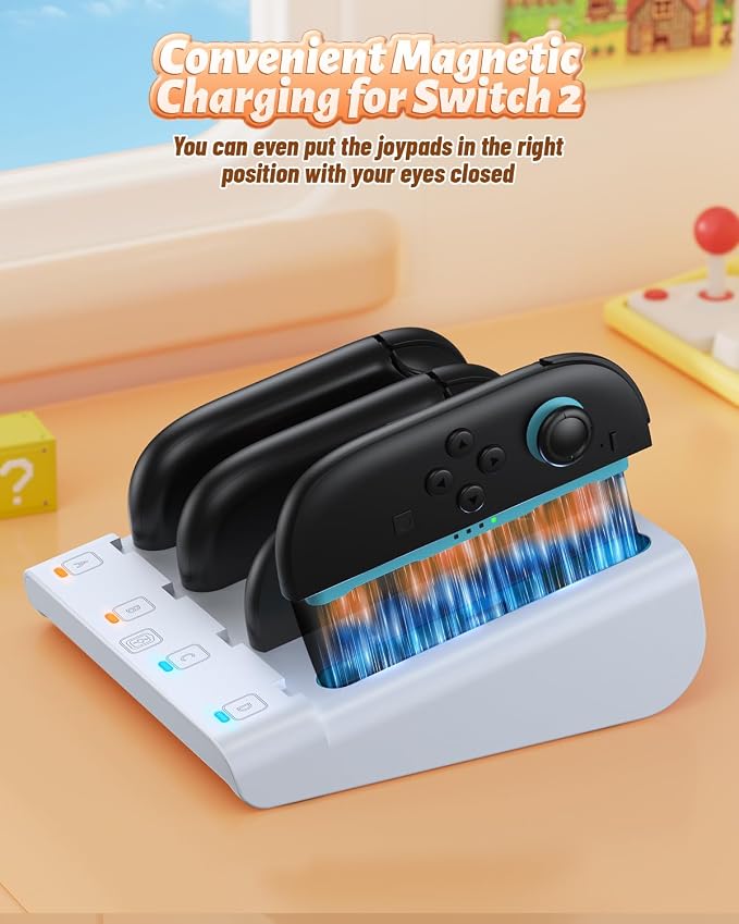FASTSNAIL Switch Controller Charger for Nintendo Switch 2/1/OLED for JoyCon - Image 5