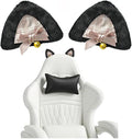 Tsangbaby Funnny Cat Ear Decoration Chair Decoration Accessories Cute Cat Ears Suitable for Gaming Chairs Homes Offices and Gatherings Pink by Tsangbaby