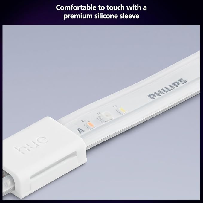 Philips Hue Indoor 16 Ft Smart LED Solo lightstrip Base Kit - 1 Pack - Control with Hue App - Compatible with Alexa, Google Assistant and Apple HomeKit - Image 9