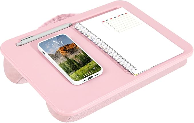 LAPGEAR Compact Lap Desk – Rose Quartz, Fits 14" Laptops by LapGear