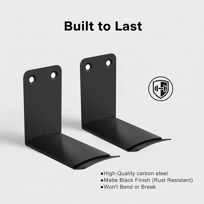 Heavyrain 2PCS Under Desk Headphone Hanger | Storage Hook Metal Desk Edge Hook Hanger with Clamp-On Design (Medium) - Image 5