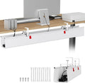 KEEGH Extra Large No Drill Under Desk Cable Management Tray 48 in, White by KEEGH