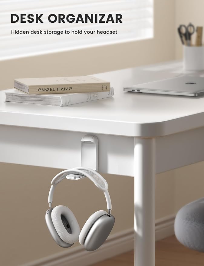 Lamicall Headphone Stand, Sticky Headset Holder, Foldable Headphone Holder - Image 3