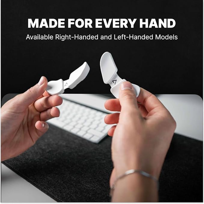 DELTAHUB Carpio 2.0 - Right-Handed Truly Ergonomic Wrist Rest for Mouse, Carpal Tunnel Support, Pain Relief, Anti-Fatigue, Easy Glide, Sleek, Office Computer, Laptop, Gaming - Small, Grey - Image 3