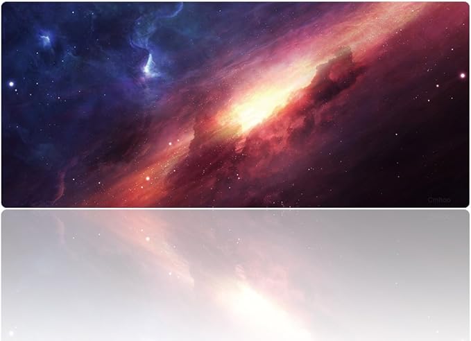 XXL Professional Large Mouse Pad & Computer Game Mouse Mat (35.4x15.7x0.1IN, 90x40 sky001) by Cmhoo