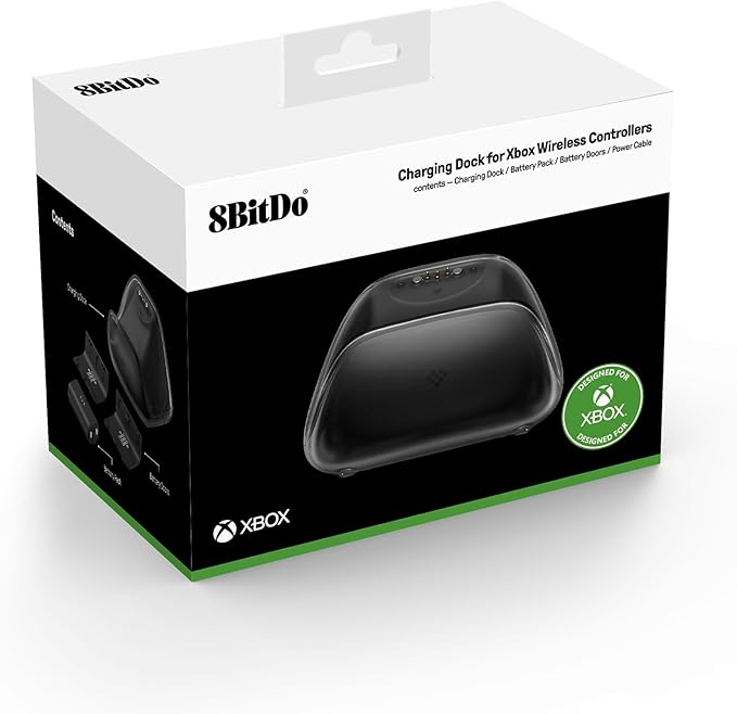 8BitDo Charging Dock for Xbox Wireless Controllers, Xbox Charging Station with Magnetic Secure Charging for Xbox Series X|S and Xbox One Controller - Officially Licensed (Black) | Officially licensed, Xbox Series X|S and Xbox One wireless controllers,1... - Image 6