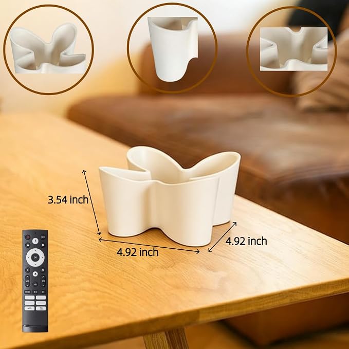 Flower Shape Remote Control Holder Modern,Desk Organizer Storage Container - Image 3