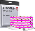 BTF-LIGHTING 5V USB COB LED Strip Lights 9.8FT Purple Color for TV by BTF-LIGHTING