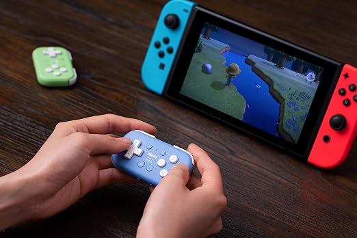 8Bitdo Micro Bluetooth Gamepad Pocket-sized Mini Controller for Switch/Switch 2, Android, and Raspberry Pi, Supports Keyboard Mode (Blue) - Image 8