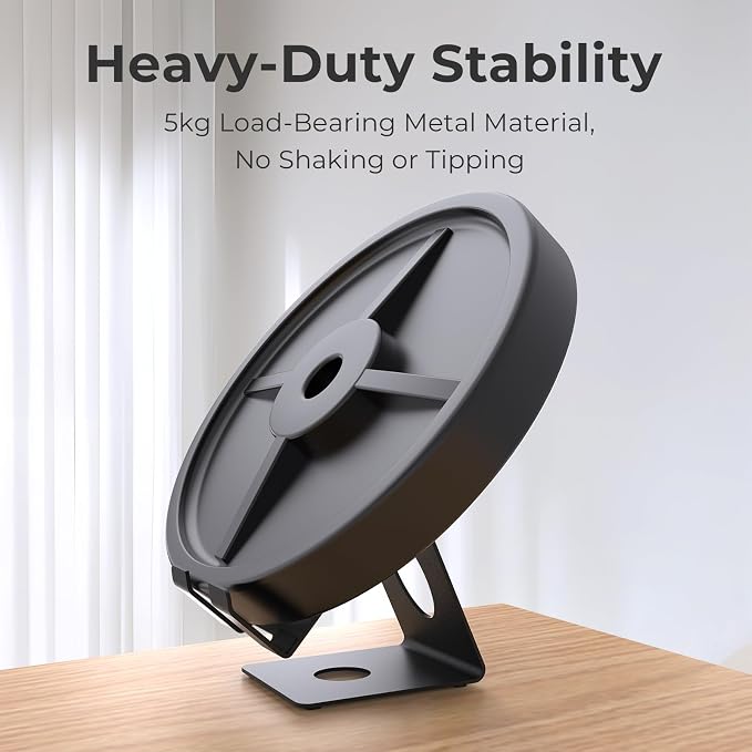 Desktop Stand Base for ROG Xbox Ally/ROG Xbox Ally X/Switch 2/for Steam Deck/Legion Go, Metal Tablet Bracket Non-Slip Holder Desk Storage Rack Support (Black) - Image 5