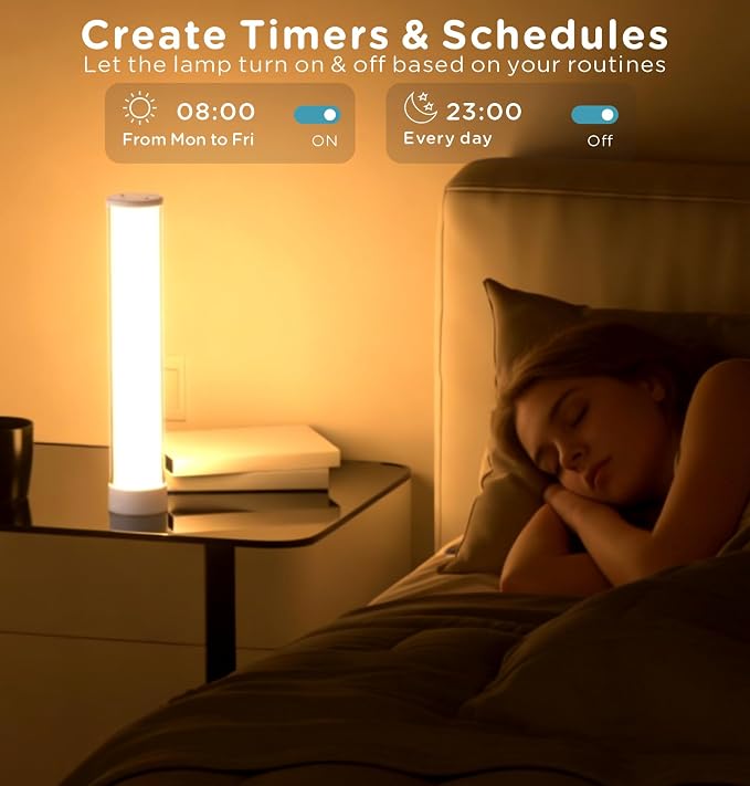 Cordless Table Lamp, RGB Rechargeable, 1500LM Dimmable - Image 3