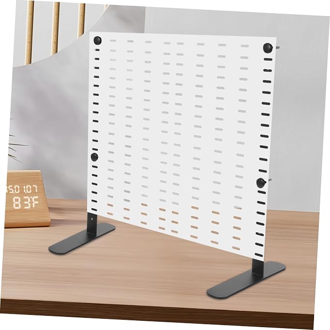 Mikikit 2pcs Height Pegboard Desk Stand Ergonomic Organizer for Office Gaming Accessories Easy Assembly Modern Design - Image 5