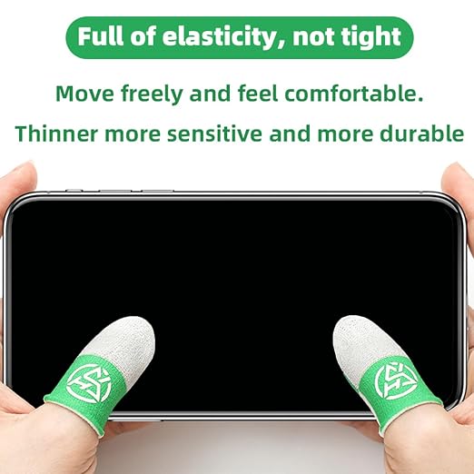 Gaming Finger Sleeves Protectors Antislip Touch Displa Gloves for Precise Mobile Game Control 4pcs FPS Gaming Finger Sleeves - Image 6